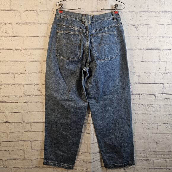 Vintage Faded Glory Wide Leg Jeans Y2k Sz 10 REG (29X29) Medium Blue Denim 90's - Picture 3 of 7
